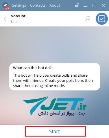 votebot تلگرام و شروع نظرسنجی از طریق روبات